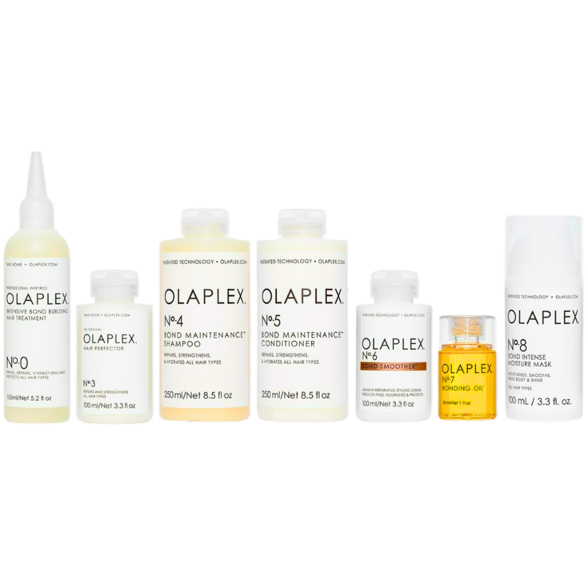 מארזי שי - OLAPLEX מס` 0+3+4+5+6+7+8 הערכה המושלמת לשיקום השיער אולפלקס מאת אולפלקס OLAPLEX | | אידיאלית ל- אולפלקס מארזי שי שיקום שיער | מושלמת ל- {{ product_use_case }}