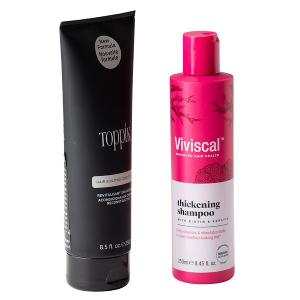 מארזי שי - קרטין שמפו ללא מלחים TOPPIK טופיק 250 מ"ל + מרכך לשיער דליל טופיק 250 מ"ל מאת טופיק TOPPIK | | אידיאלית ל- טופיק מארזי שי מרכך לשיער שמפו לשיער שמפו נגד נשירה | מושלמת ל- {{ product_use_case }}