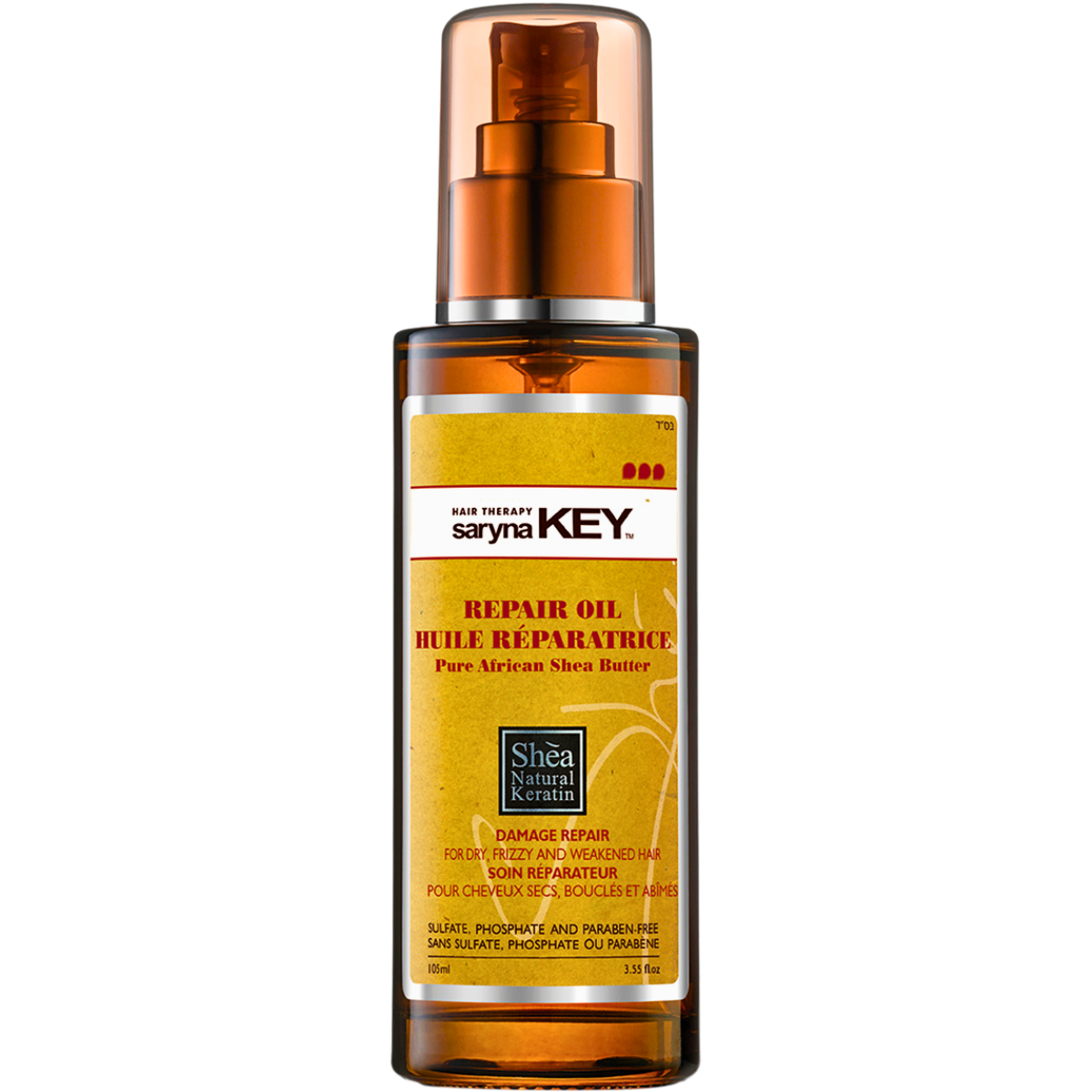 סרום לשיער - סרום לשיער, שמן שיאה לשיער יבש ופגום סרינה קיי 105 מ"ל מאת סרינה קיי SARYNA KEY | | אידיאלית ל- סרום לשיער סרינה קיי | מושלמת ל- {{ product_use_case }}