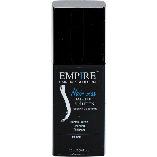 סיבי שיער - סיבי שיער הייר מקס אמפייר שחור 25 גרם מאת קיון KEUNE | | אידיאלית ל- סיבי שיער קיון | מושלמת ל- {{ product_use_case }}