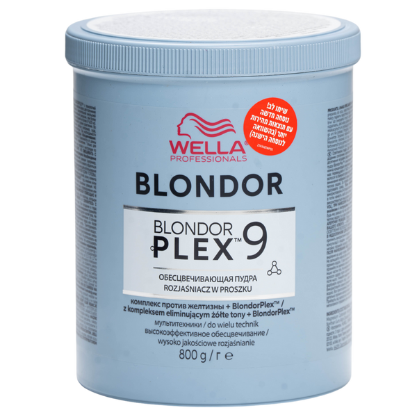 אבקת הבהרה לשיער - אבקה להבהרת שיער BLONDOR PLEX בלונדור פלקס 9 טון 800 גר` וולה מאת וולה WELLA | | אידיאלית ל- אבקת הבהרה לשיער וולה | מושלמת ל- {{ product_use_case }}