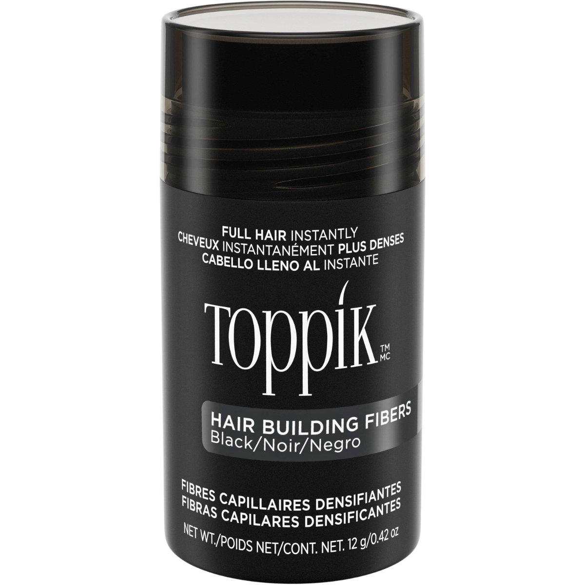 סיבי שיער - סיבי שיער טופיק צבע שחור 12 גרם מאת טופיק TOPPIK | | אידיאלית ל- טופיק סיבי שיער | מושלמת ל- {{ product_use_case }}