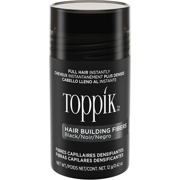 סיבי שיער - סיבי שיער טופיק צבע שחור 12 גרם מאת טופיק TOPPIK | | אידיאלית ל- טופיק סיבי שיער | מושלמת ל- {{ product_use_case }}