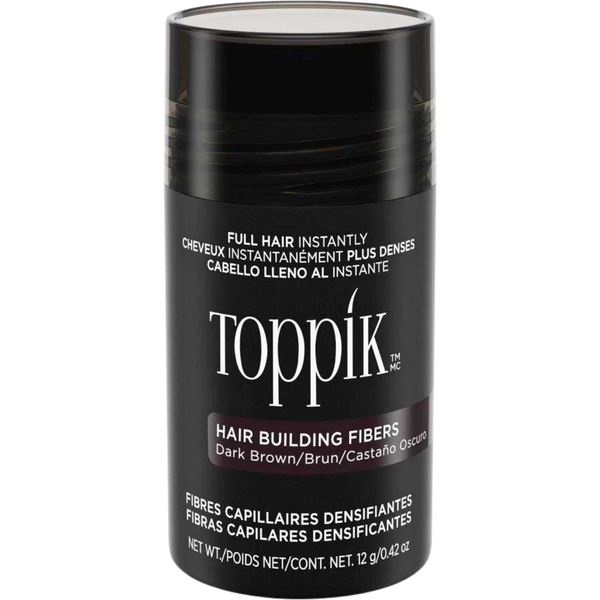 סיבי שיער - סיבי שיער טופיק צבע חום כהה 12 גרם מאת טופיק TOPPIK | | אידיאלית ל- טופיק סיבי שיער | מושלמת ל- {{ product_use_case }}