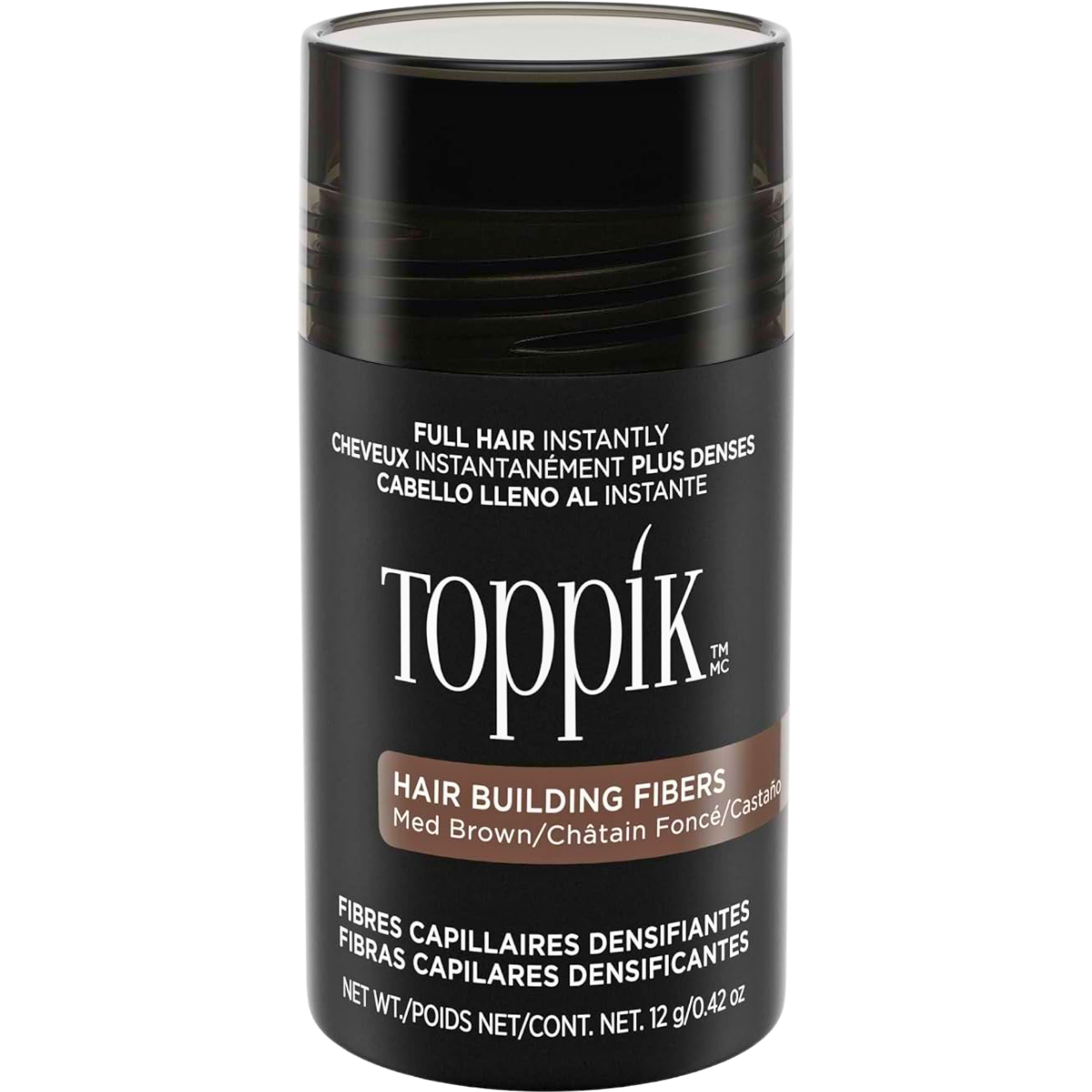 סיבי שיער - סיבי שיער טופיק צבע חום בינוני 12 גרם מאת טופיק TOPPIK | | אידיאלית ל- טופיק סיבי שיער | מושלמת ל- {{ product_use_case }}