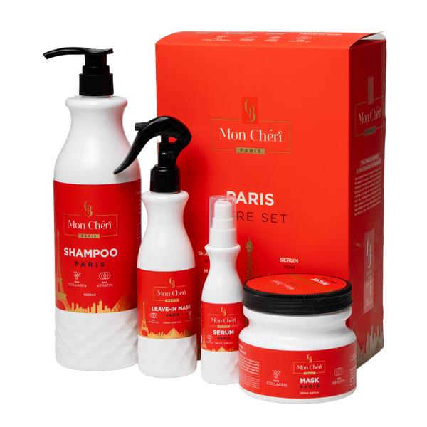 מארזי שי - מארז מון שרי פריס לשיער: שמפו, מסכה, סרום ומסכה ללא שטיפה 613 מאת 613 | | אידיאלית ל- 613 ללא מלחים מארזי שי | מושלמת ל- {{ product_use_case }}