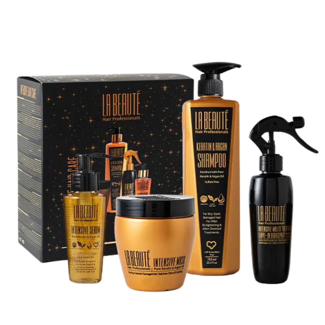 מארזי שי - מארז חגיגי LA BEAUTE לה בוטה שמפו+ מסכה+ סרום+ ספריי טיפולי מאת לה בוטה LA BEAUTE | | אידיאלית ל- הגנה מהשמש לה בוטה מארזי שי | מושלמת ל- {{ product_use_case }}