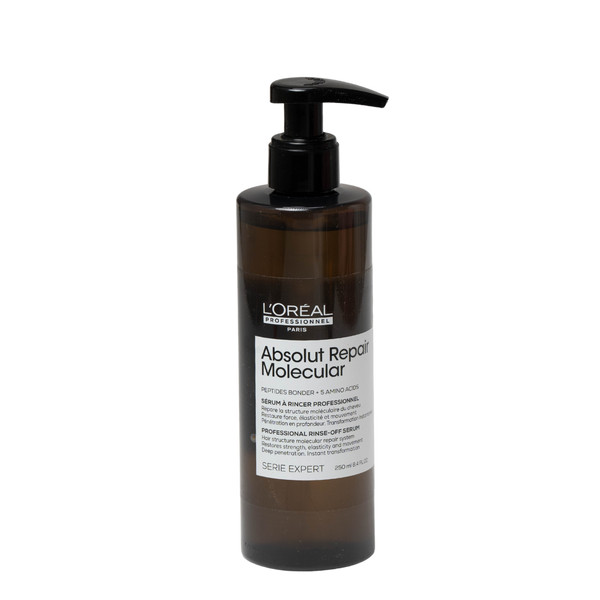 סרום לשיער - סרום נשטף לשיקום שיער מיידי ABSOLUT REPAIR MOLECULAR לוריאל 250 מ"ל מאת לוריאל LOREAL | | אידיאלית ל- לוריאל מסכה לשיער סרום לשיער | מושלמת ל- {{ product_use_case }}