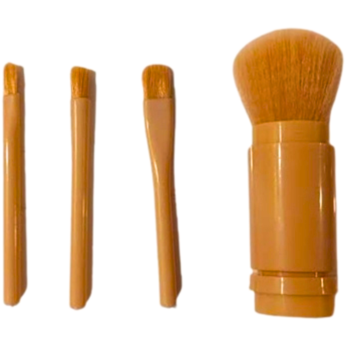 נלווים לאיפור - סט מברשות איפור לנסיעות 4 מברשות ב 1 מאת 2Hair | | אידיאלית ל- מוצרי איפור | מושלמת ל- {{ product_use_case }}