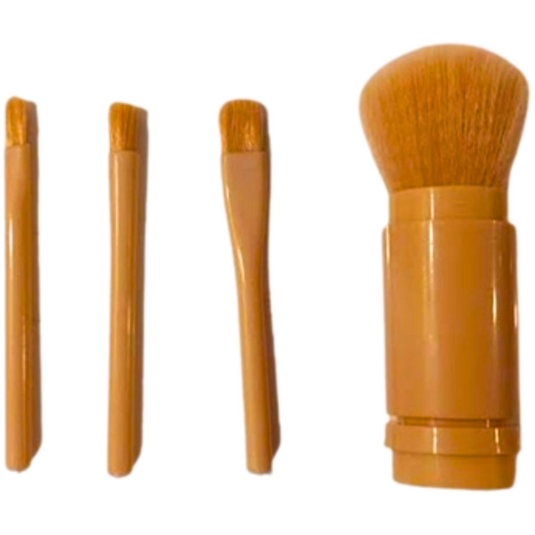 נלווים לאיפור - סט מברשות איפור לנסיעות 4 מברשות ב 1 מאת 2Hair | | אידיאלית ל- מוצרי איפור | מושלמת ל- {{ product_use_case }}