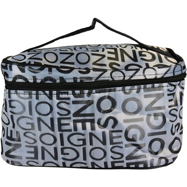 נלווים לאיפור - תיק איפור\רחצה בשלושה גוונים לבחירה: ורוד, אפור ושחור מאת 2Hair | שחור | אידיאלית ל- כלי איפור ואביזרים לטיפוח הפנים קופה | מושלמת ל- {{ product_use_case }}