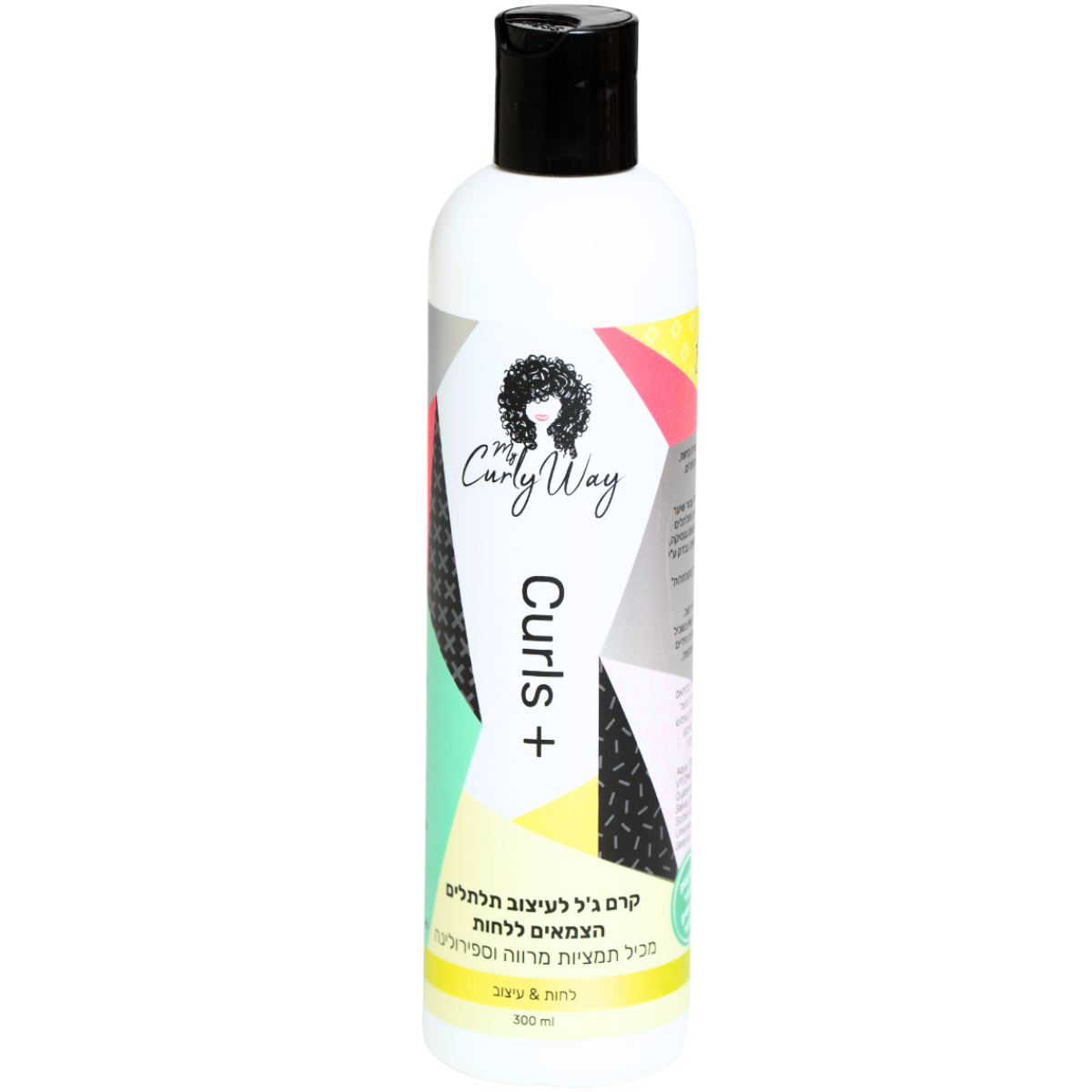 קרם גלייז לשיער - קרם ג`ל לעיצוב תלתלים CURLS + קרלי וואי 300 מ"ל מאת מיי קרלי וואי MY CURLY WAY | | אידיאלית ל- מיי קרלי וואי קרם גלייז לשיער מתולתל קרם לחות לשיער | מושלמת ל- {{ product_use_case }}