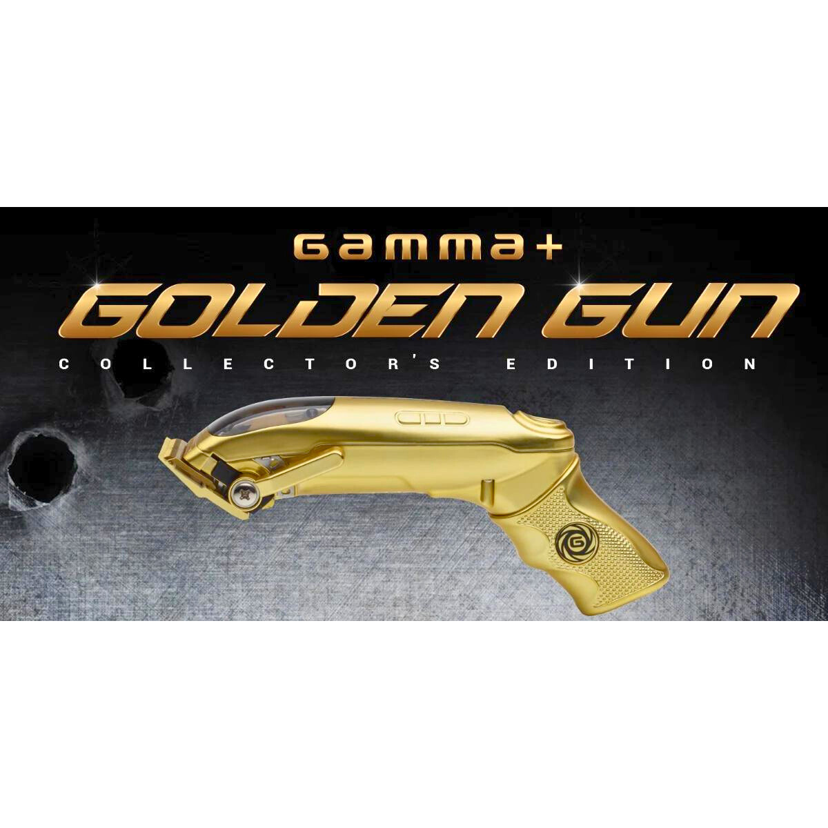 מכשירים חשמליים - מכונת תספורת GOLDEN GUN מהדורה מוגבלת בעיצוב מרהיב GAMMA PIU גאמה פיו מאת גאמה פיו GAMMA PIU | | אידיאלית ל- גאמה פיו מכונות תספורת | מושלמת ל- {{ product_use_case }}