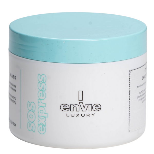 מסכה לשיער - מסכת שיקום מיידי ENVIE LUXURY SOS לכל סוגי השיער אנווי 500 מ"ל מאת אנווי ENVIE | | אידיאלית ל- אנווי מסכה לשיער שיקום שיער | מושלמת ל- {{ product_use_case }}