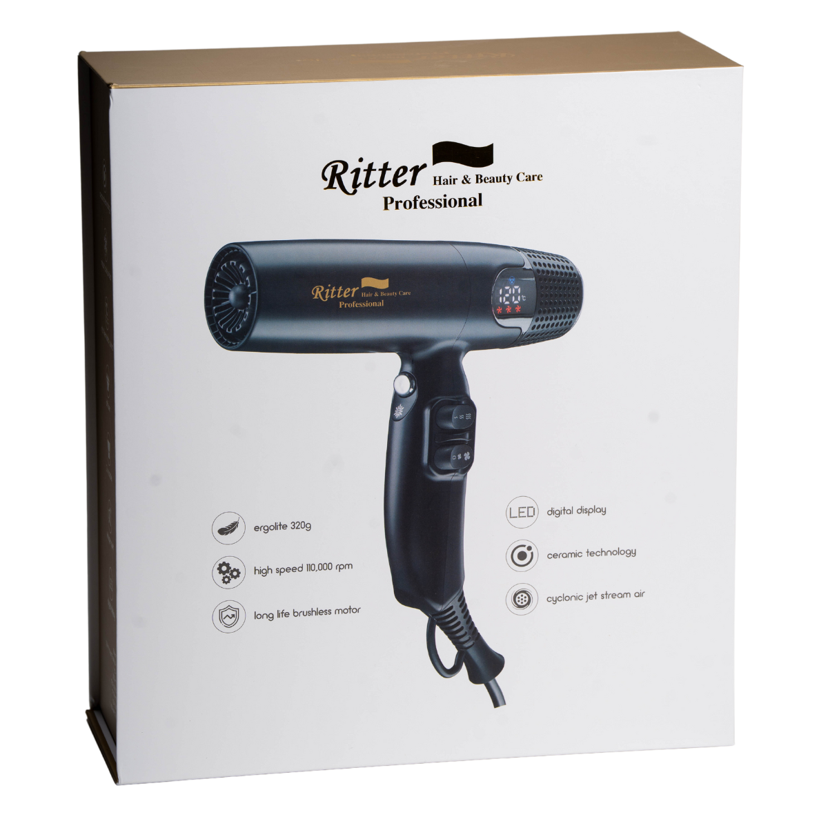 מכשירים חשמליים - מייבש שיער Ritter EV12 cyclonic jet stream air ריטר מאת ריטר RITTER | | אידיאלית ל- מייבשי שיער מייבשי שיער מקצועיים ריטר | מושלמת ל- {{ product_use_case }}