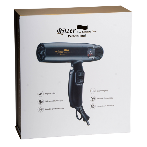 מכשירים חשמליים - מייבש שיער Ritter EV12 cyclonic jet stream air ריטר מאת ריטר RITTER | | אידיאלית ל- מייבשי שיער מייבשי שיער מקצועיים ריטר | מושלמת ל- {{ product_use_case }}