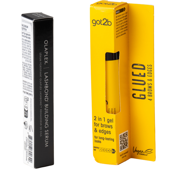 מארזי שי - סט לריסים ולגבות :אחיזה 6 שוורצקופף GOT2B ג'ל 2 ב- 1 לגבות ולקצוות 16 מ"ל + אולפלקס OLAPLEX סרום לריסים ליצירת ריסים עבים מאת שוורצקופף SCHWARZKOPF | | אידיאלית ל- אולפלקס טיפוח גבות מארזי שי שוורצקופף | מושלמת ל- {{ product_use_case }}