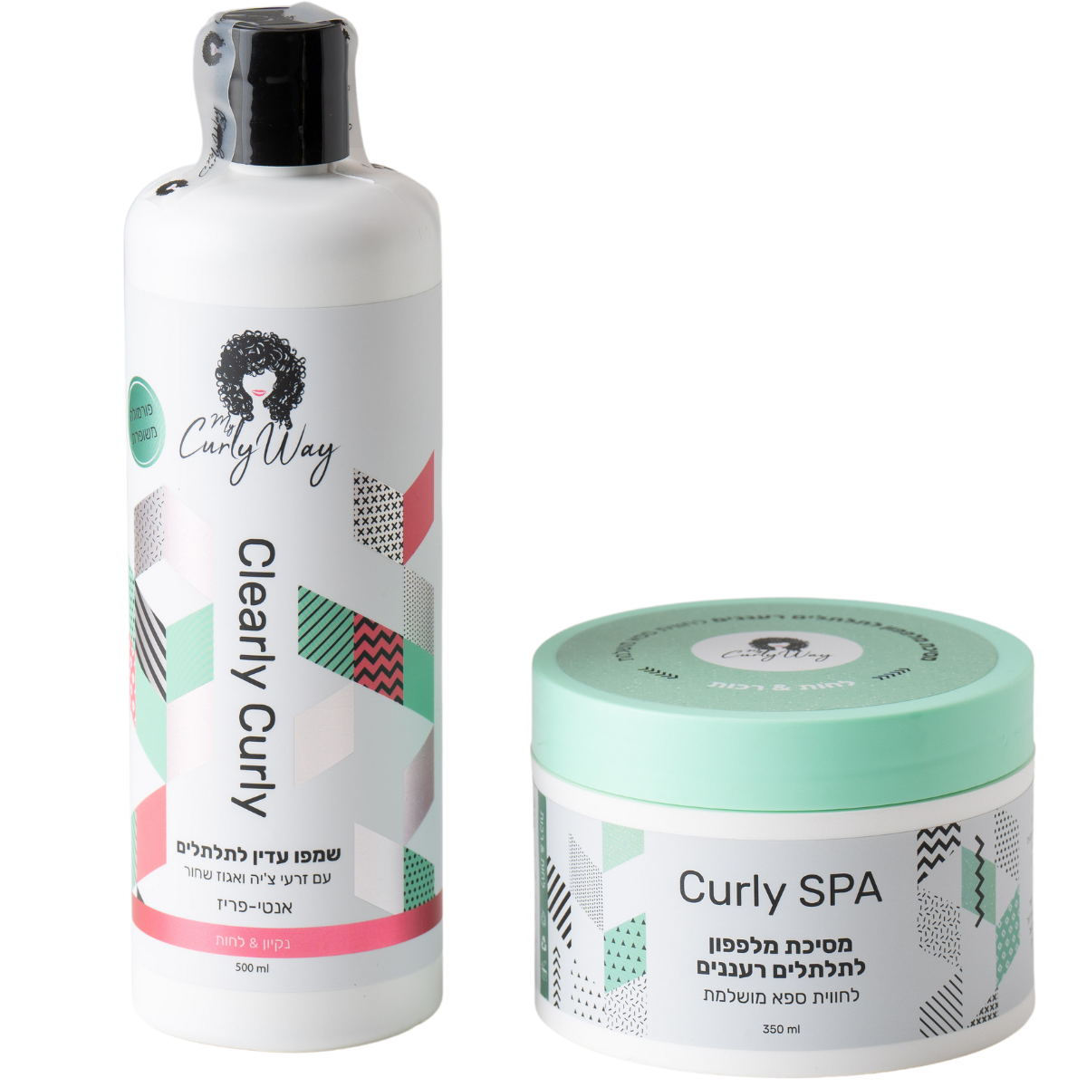 מארזי שי - שמפו עדין לתלתלים MY CLEARLY CURLY אנטי פריז מיי קרלי וואי 500 מ"ל + מסכת מלפפון לתלתלים רעננים CURLY SPA מיי קרלי וואי 350 מ"ל מאת מיי קרלי וואי MY CURLY WAY | | אידיאלית ל- מארזי שי מיי קרלי וואי מסכה לשיער מסכה לשיער מתולתל שמפו לשיער שמפו לשיער מתולתל | מושלמת ל- {{ product_use_case }}