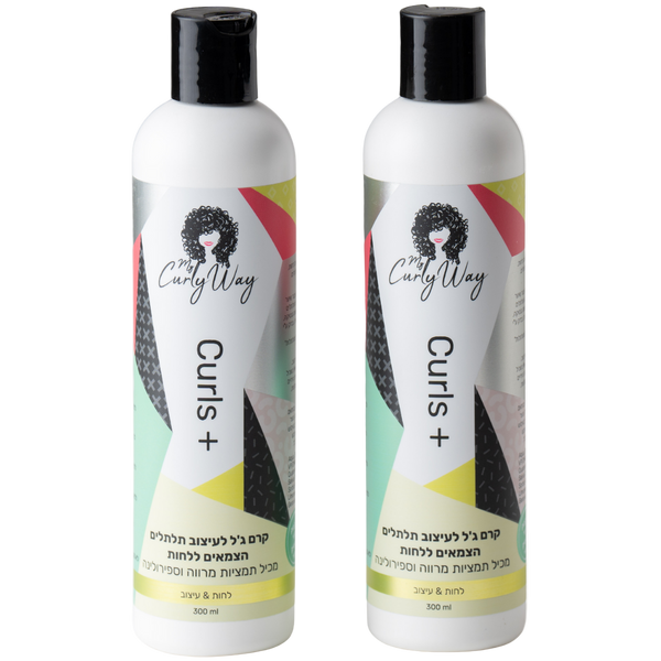 מארזי שי - מארז זוג קרם ג`ל לעיצוב תלתלים CURLS + קרלי וואי 300 מ"ל * 2 מאת מיי קרלי וואי MY CURLY WAY | | אידיאלית ל- מארזי שי מיי קרלי וואי קרם גלייז לשיער מתולתל קרם גלייז לתלתלים | מושלמת ל- {{ product_use_case }}