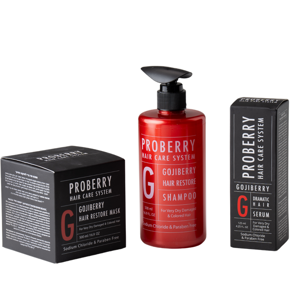 מארזי שי - מארז שמפו +מסכה+ סרום PROBERRY לשיער יבש, צבוע ופגום פרוברי מאת פרוברי PROBERRY | | אידיאלית ל- ללא מלחים מארזי שי מסכה לשיער סרום לשיער פרוברי PROBERY שמפו לשיער | מושלמת ל- {{ product_use_case }}
