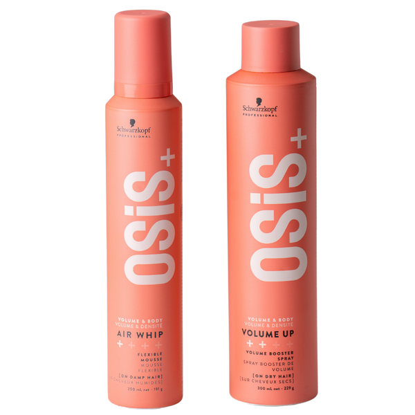 מארזי שי - זוג מוס להענקת נפח OSIS+ AIR WHIP לשיער 200 מ"ל + ווליום אפ ספריי נפח לשיער 300 מ"ל שוורצקופף מאת שוורצקופף SCHWARZKOPF | | אידיאלית ל- מארזי שי מוס לשיער מוצרי שיער לגבר ספריי לשיער ספריי נפח שוורצקופף | מושלמת ל- {{ product_use_case }}