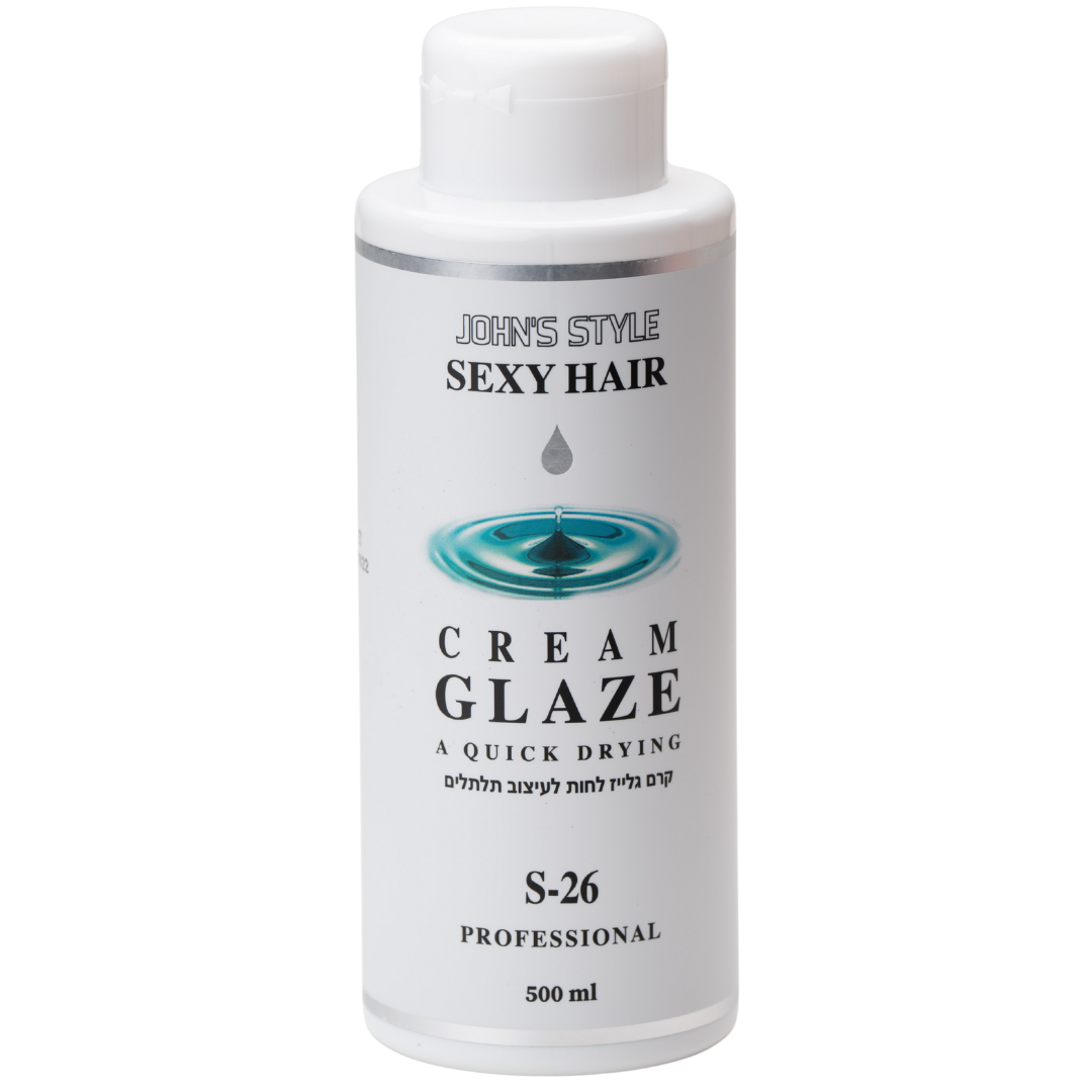 קרם גלייז לשיער - קרם גלייז סקסי הייר 500 מ"ל S-26 מאת פ.ר קולורדיזיין COLORDESIGN | | אידיאלית ל- פ.ר קולורדיזיין קרם גלייז לשיער מתולתל קרם לשיער מתולתל | מושלמת ל- {{ product_use_case }}