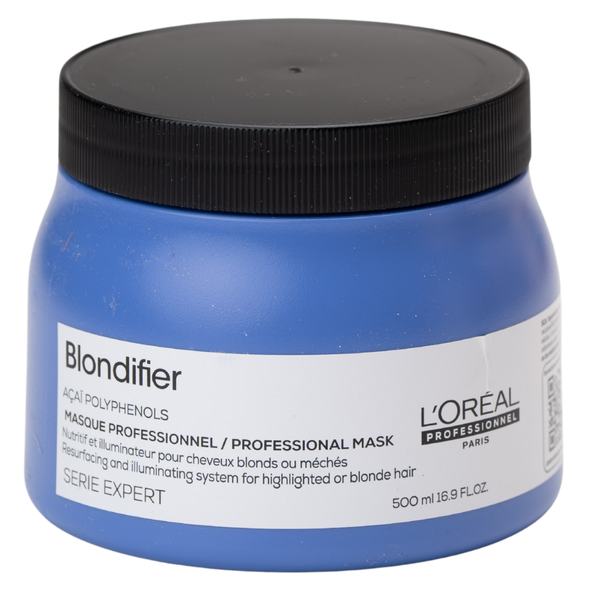 מסכה לשיער - מסכה לשיער לכל גווני הבלונד S`erie Expert Blondifier סרי אקספרט בלונדיפייר לוריאל 500 מ"ל מאת לוריאל LOREAL | | אידיאלית ל- X לוריאל מסכה לשיער מסכה לשיער בלונד גוונים ומובהר | מושלמת ל- {{ product_use_case }}