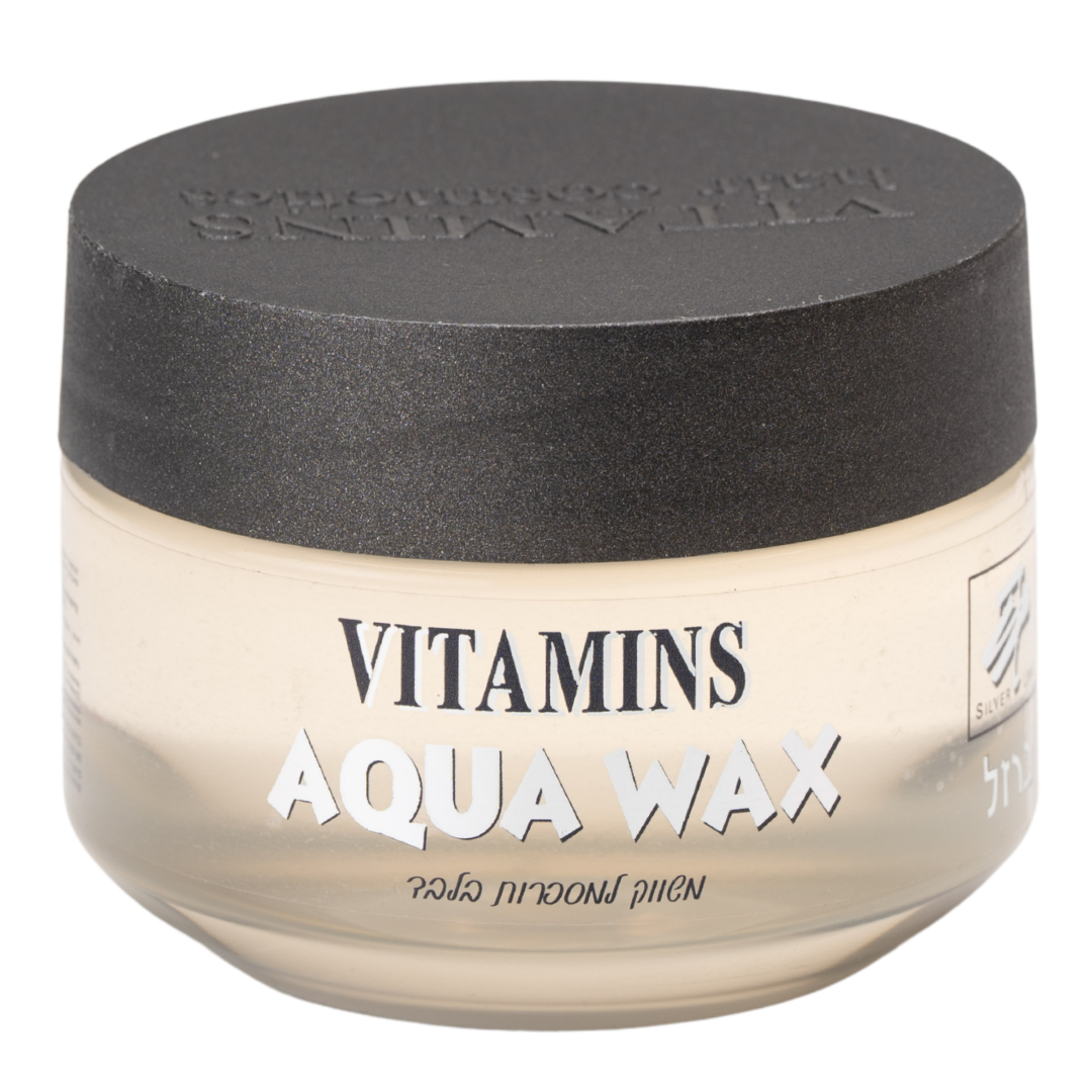 ווקס לשיער - ווקס לשיער AQUA WAX על בסיס מים 250 מ"ל ויטמינס מאת ויטמינס VITAMINS | | אידיאלית ל- ויטמינס חימר ווקס לשיער מוצרי שיער לגבר | מושלמת ל- {{ product_use_case }}