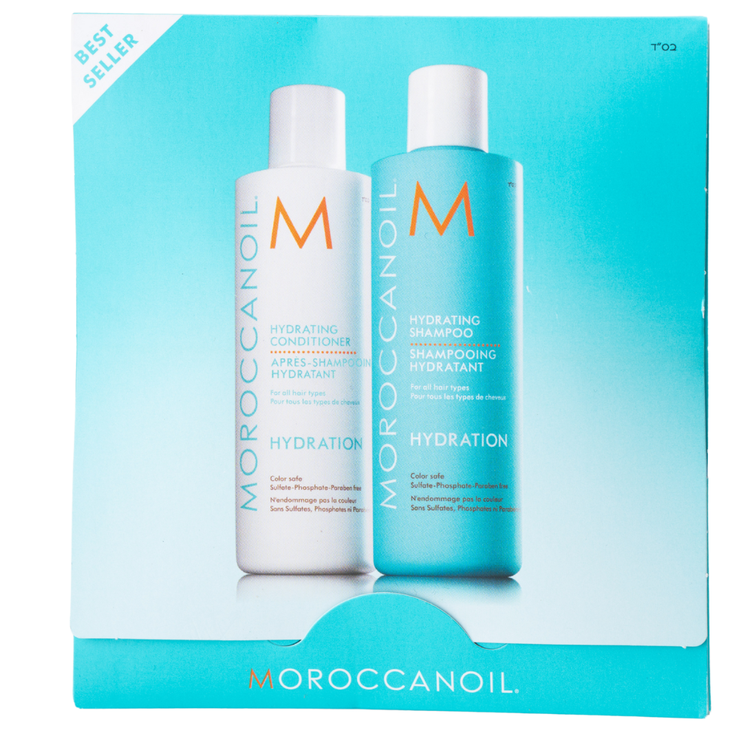 מארזי שי - מארז נסיעות שמפו + מרכך הידרטאנט HYDRATION MOROCCANOIL שמן מרוקאי 10 מ"ל מאת שמן מרוקאי MOROCCANOIL | | אידיאלית ל- מארזי שי מרכך לשיער קופה שמן מרוקאי שמפו לשיער | מושלמת ל- {{ product_use_case }}
