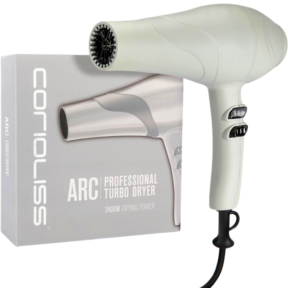 מכשירים חשמליים - מייבש שיער מקצועי CORIOLISS ARC בשלושה צבעים מרהיבים קוריוליס 2400W מאת קוריוליס CORIOLISS | אפור | אידיאלית ל- מייבשי שיער קוריוליס | מושלמת ל- {{ product_use_case }}