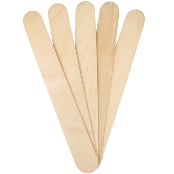 שעווה להסרת שיער - שפדלים גדולים מעץ 100 יחידות מאת עלמה ALMA | | אידיאלית ל- מוצרים נילווים לשעווה עלמה | מושלמת ל- {{ product_use_case }}