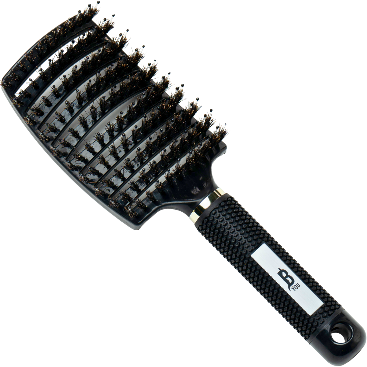 מברשת לשיער - מברשת כף יד להתרת קשרים B YOU מאת בי יו B YOU | שחור | אידיאלית ל- בי יו הנחה מברשות שיער | מושלמת ל- {{ product_use_case }}