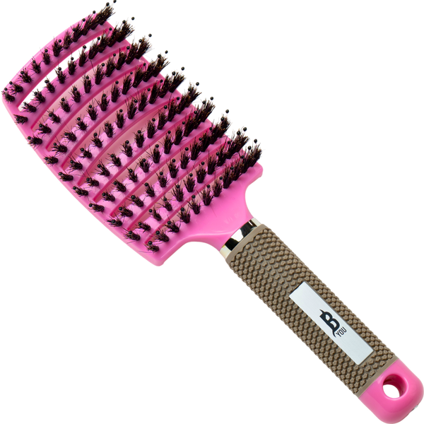 מברשת לשיער - מברשת כף יד להתרת קשרים B YOU מאת בי יו B YOU | ורוד | אידיאלית ל- בי יו הנחה מברשות שיער | מושלמת ל- {{ product_use_case }}