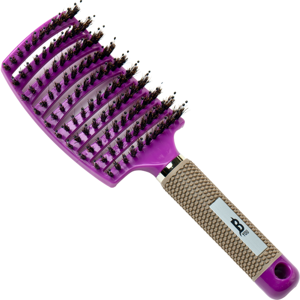 מברשת לשיער - מברשת כף יד להתרת קשרים B YOU מאת בי יו B YOU | סגול | אידיאלית ל- בי יו הנחה מברשות שיער | מושלמת ל- {{ product_use_case }}