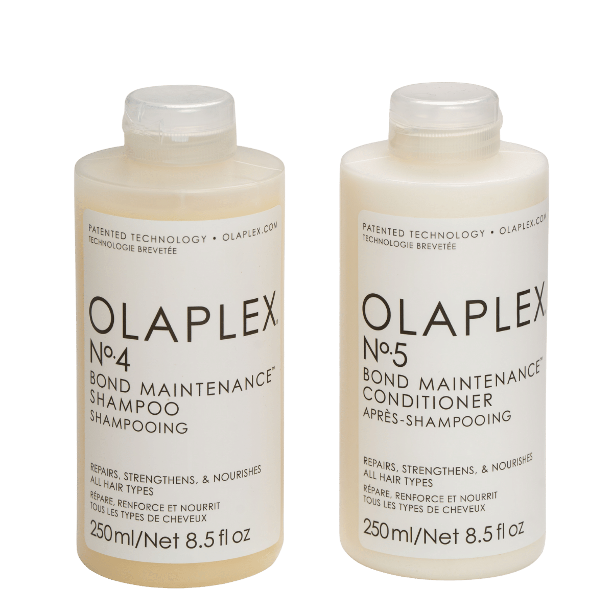 מארזי שי - סט טיפוח לשיער שמפו ללא מלחים + מרכך OLAPLEX אולפלקס 250 מ"ל מאת אולפלקס OLAPLEX | | אידיאלית ל- אולפלקס מארזי שי שיקום שיער | מושלמת ל- {{ product_use_case }}