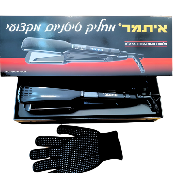 מכשירים חשמליים - מחליק טיטניום מקצועי ITAMAR ITA 760 בנרתיק יוקרתי + כפפה עמידה בחום איתמר מאת איתמר ITAMAR | | אידיאלית ל- איתמר מחליקי שיער | מושלמת ל- {{ product_use_case }}
