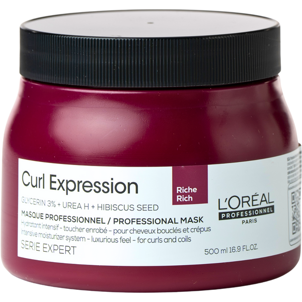 מסכה לשיער - מסכה מקצועית עשירה CURL EXPRESSION לתחושת הזנה ונוחות לשיער בינוני- עבה לוריאל 500 מ"ל מאת לוריאל LOREAL | | אידיאלית ל- X לוריאל מסכה לשיער מסכה לשיער מתולתל | מושלמת ל- {{ product_use_case }}