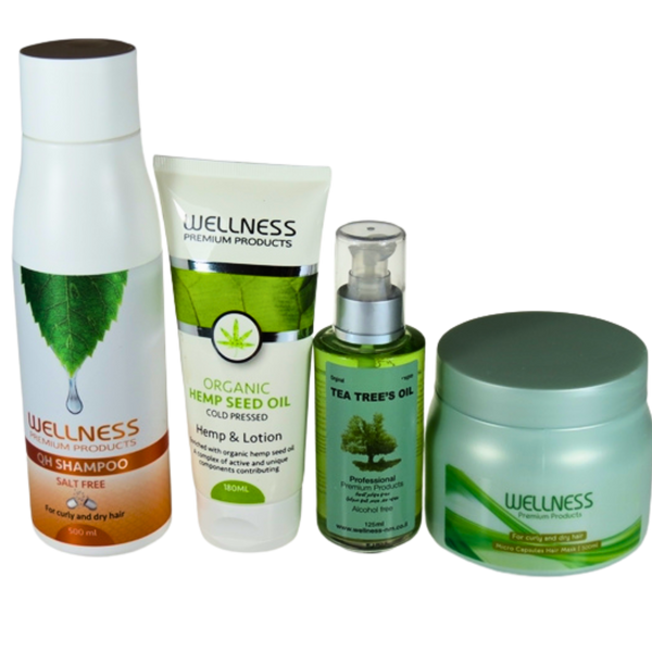 מארזי שי - ערכת טיפוח לשיער WELLNESS שמפו, מסכה, שמן עץ התה וקרם גוף וולנס מאת וולנס WELLNESS | | אידיאלית ל- וולנס מארזי שי | מושלמת ל- {{ product_use_case }}