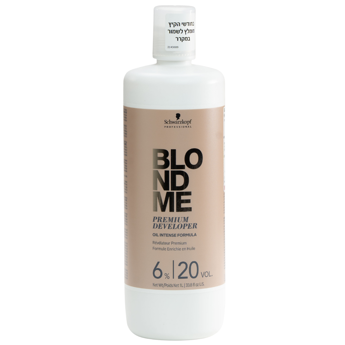 קרם חמצן - קרם חמצן בלונדמי 1000 מ"ל שוורצקופף מאת שוורצקופף SCHWARZKOPF | 6% | אידיאלית ל- עזרים לצביעה צביעת שיער בבית קרם חמצן בלונדמי קרם חמצן לצביעת שיער קרם חמצן לשיער שוורקצופף | מושלמת ל- {{ product_use_case }}