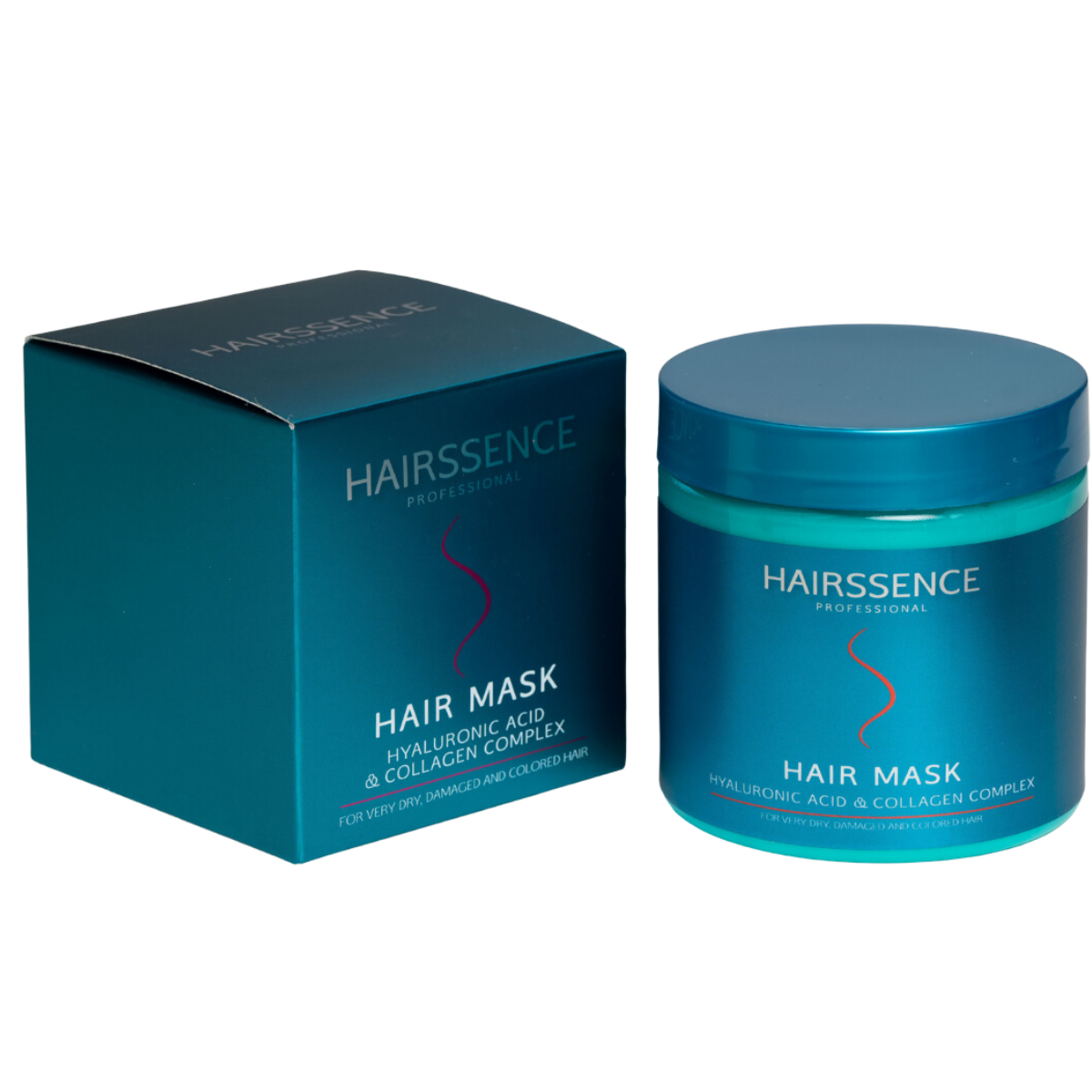 מסכה לשיער - מסכה לשיער HAIRSSENCE חומצה היאלורונית וקולגן לשיער יבש, פגום וצבוע 500 מ"ל מאת היירסנס Hairssence | | אידיאלית ל- היירסנס מסכה לשיער | מושלמת ל- {{ product_use_case }}
