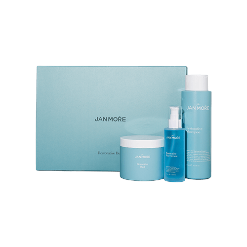 מארזי שי - מארז RESTORATIVE Standard שמפו מסכה וסרום לשיער JAN MORE מאת ז׳אן מור JAN MOŔE | | אידיאלית ל- ז׳אן מור מארזי שי מסכה לשיער סרום לשיער סרום נגד נשירה שיקום שיער שמפו לשיער שמפו נגד הנשירה שמפו נגד נשירה | מושלמת ל- {{ product_use_case }}
